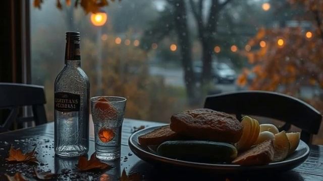 Осень бьёт дождём в стекло