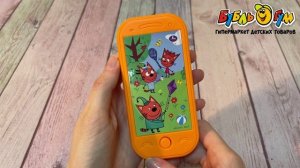 340261 Игрушка-телефон Умка Три кота музыкальная обучающая с 3лет