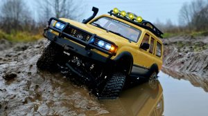 Это точно НЕ ЯПОНСКИЙ КРУЗАК. Тест бюджетного LC80 1/12 4х4 на бездорожье.