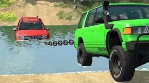 Машины против Глубокой воды  – BeamNG.Drive