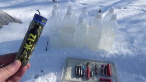 Бутылки со Льдом+Топ Мощных Петард, Петарды против Льда