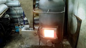 Полуавтоматическая, пеллетная горелка. Замер мощности на дымоходе 150 мм., 5 м..