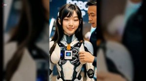 Гуманойдные роботы девушки на выстовке 2025