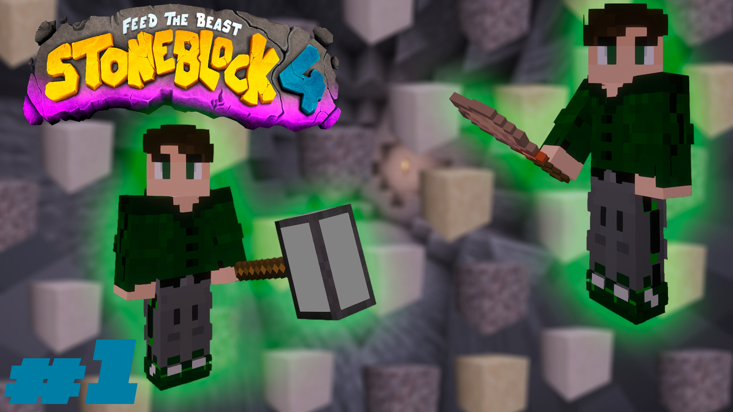 Lp. StoneBlock 4 #1. Заперт в камнях