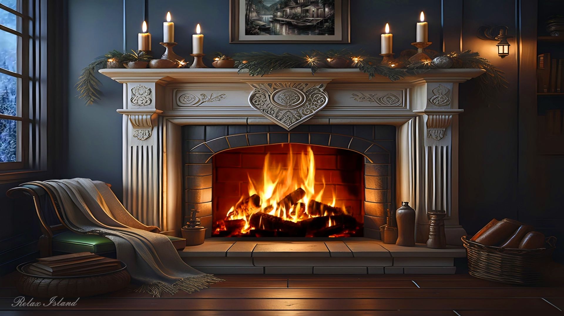 🔥 ОЧЕНЬ КРАСИВАЯ МУЗЫКА ДЛЯ ДУШИ У КАМИНА 🎵 УСПОКАИВАЮЩАЯ МУЗЫКА ДЛЯ СНА 🎵 ДЖАЗ БОССА-НОВА смотреть онлайн