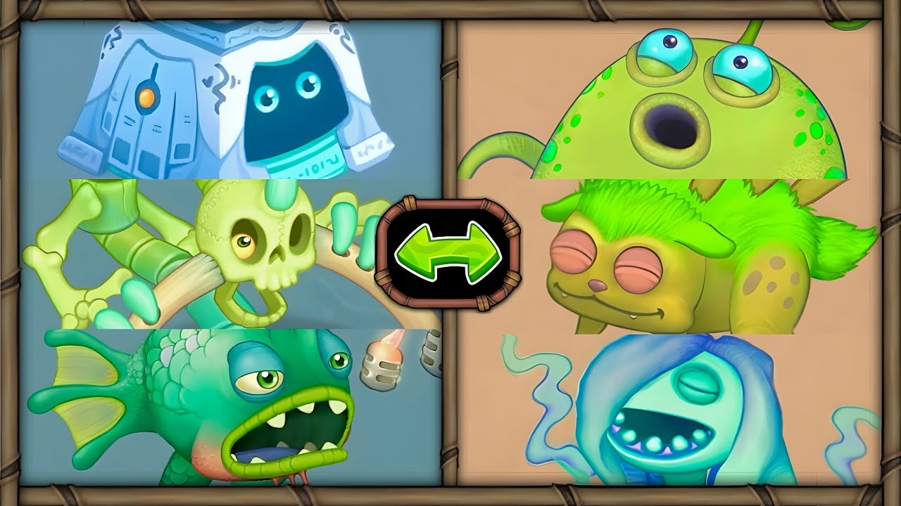 Остров Кости, но Все Песни Монстров Сделаны в Мсм Композиторе (My Singing Monsters) смотреть онлайн