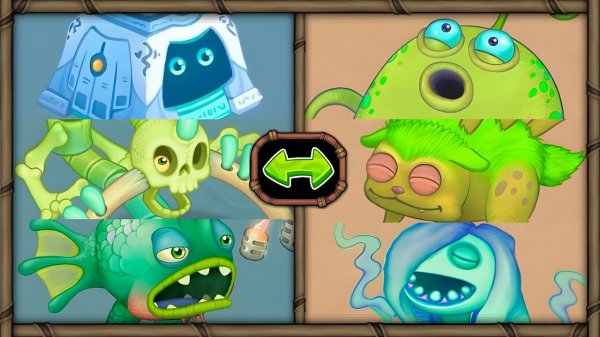 Остров Кости, но Все Песни Монстров Сделаны в Мсм Композиторе (My Singing Monsters)