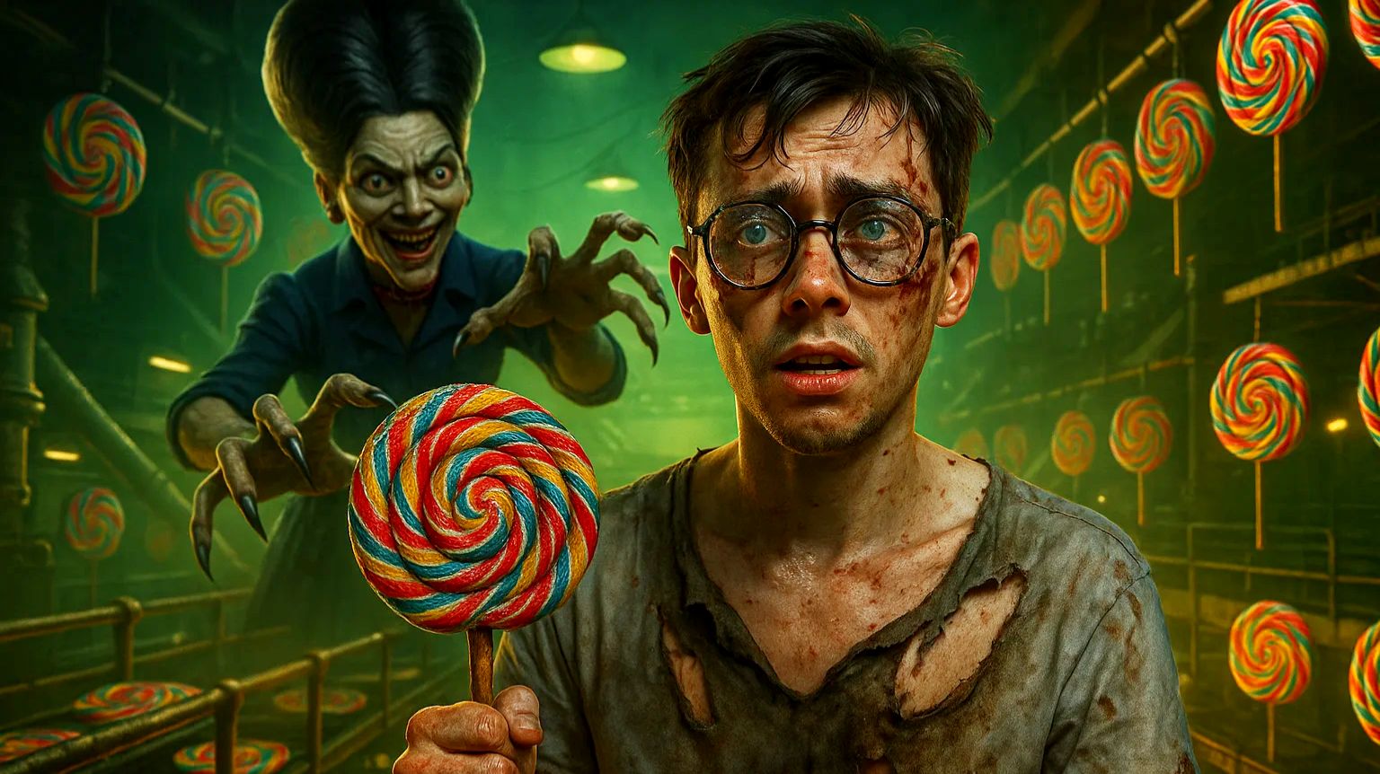 ЭТА ПАУЧИХА ДЕЛАЕТ ЛОЛИПОПЫ!