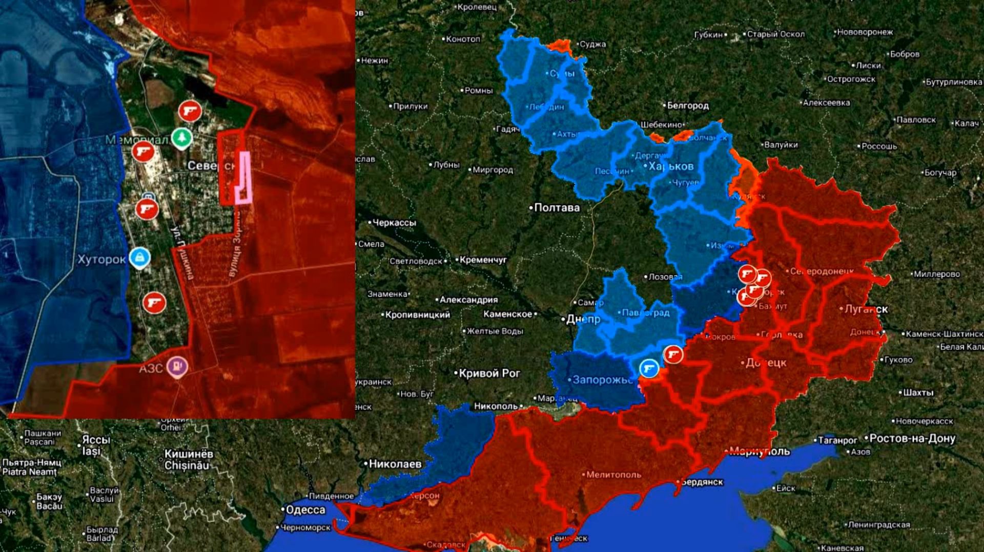 08.12.2025 Карта боевых действий. Бои в центре Северска смотреть онлайн