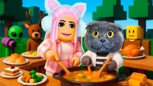 МЫ С БАТТЕРС СМОГЛИ НАКОРМИТЬ ВСЕХ ГОСТЕЙ В 99 НОЧЕЙ В ЛЕСУ