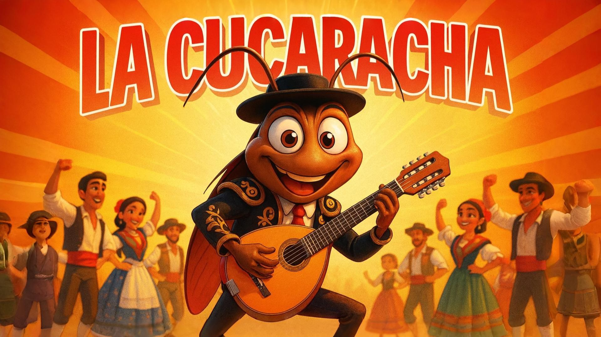 Кукарача! 3D Таракан-Испанец поёт La Cucaracha | Весёлая детская песня смотреть онлайн