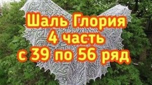 Шаль Глория 4 часть с 39 по 56 ряд