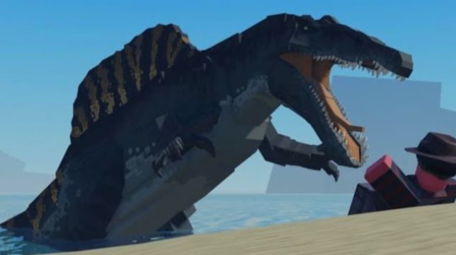 Играю за Rebirth Спинозавра в Jurassic Block смотреть онлайн