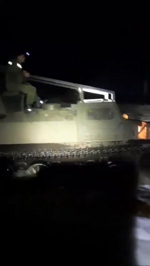 Ночной перегон Вездехода в Тайгу