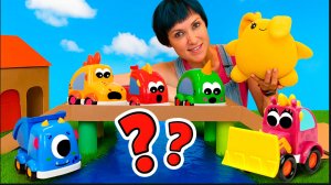 Как построить океанариум? Машины Мокас и их приключение с большим картонным мостом!