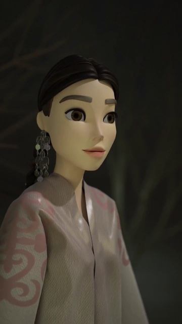 Аватар башкирки A-Sia, разработанный студенткой Университета ПромТехДизайн Ренарой Федосеевой