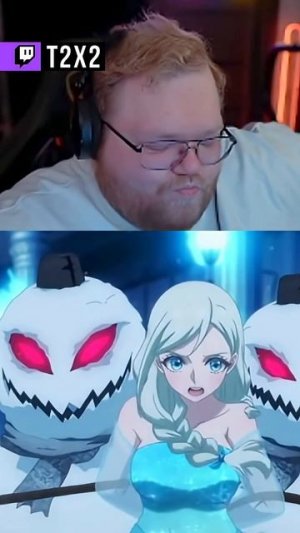 T2x2 В АНИМЕ: ТОША [5/9]  - #t2x2 #т2х2 #twitch #реакция #юмор #мем #shorts #аниме