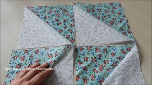 Как шить аккуратно из квадратов красивый и простой Лоскутный блок Песочные часы