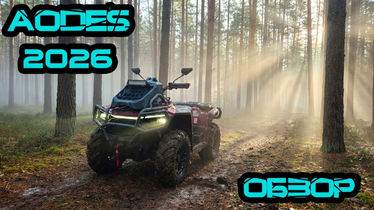 Квадроцикл Aodes Mud Pro 2026 - что нового? смотреть онлайн