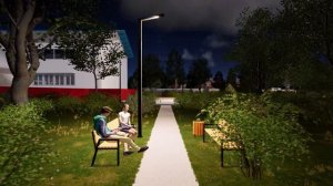 видео-проектирование парковой зоны