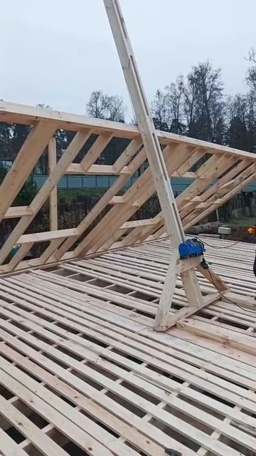 Как поднять стену каркасного дома одному человеку! Лайфхак от бригады Строй и Живи 💡 смотреть онлайн