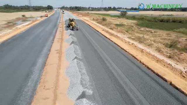 Лучшие работы: Полная обработка грунта Командой грейдеров Liugong, Разбрасывание гравия, смотреть онлайн
