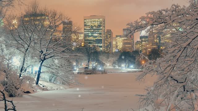 Бесплатные футажи СНЕГА ❄️ Снегопад 4K для монтажа | Snow Overlay Footage смотреть онлайн