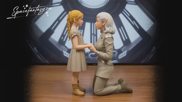 Модельки Мералли и Астэр - персонажей из космического фэнтези Путь Укусая смотреть онлайн