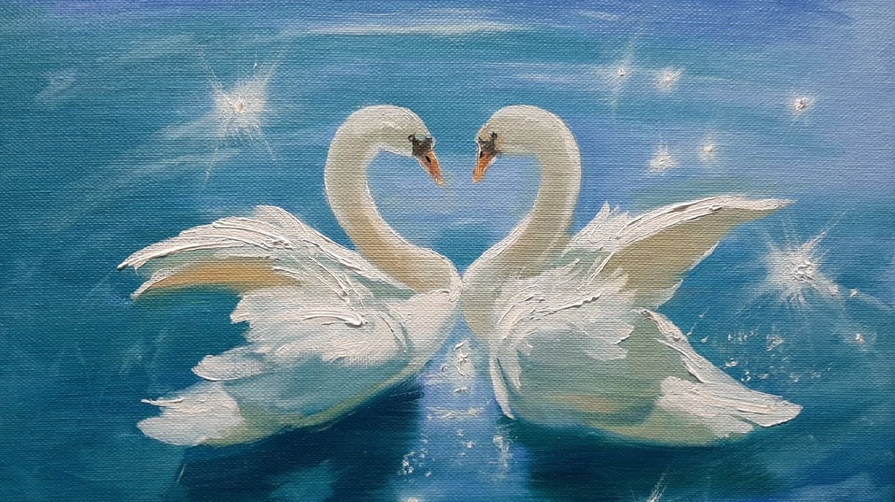 Пара.Живопись маслом смотреть онлайн