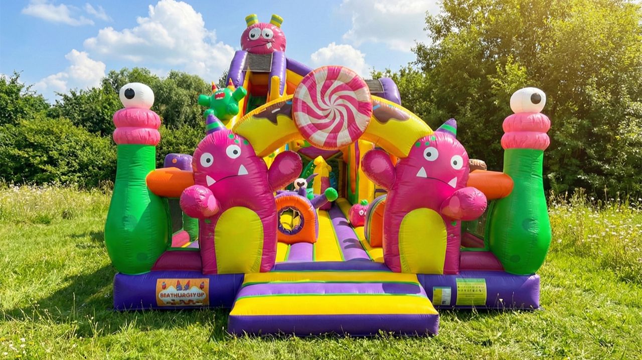 Коммерческий надувной батут «Звёздное приключение» 12*6*9 м смотреть онлайн