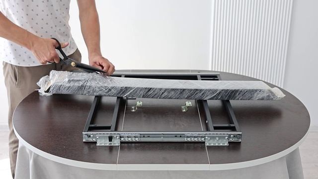 Сборка круглого раздвижного стола смотреть онлайн