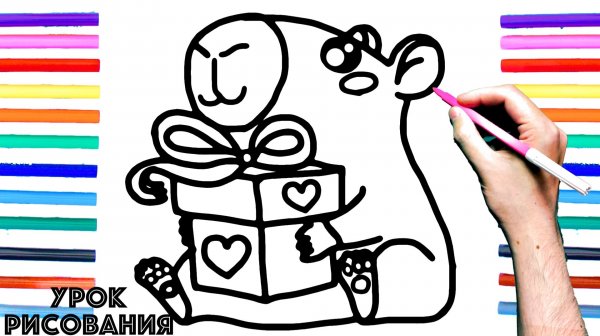 Как нарисовать КАПИБАРУ поэтапно для детей / Уроки рисования