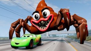 Мультик Эпический побег из Молний Маккуина-Пожирателя, Маккуина-Драконожа, Мэтропожирателя