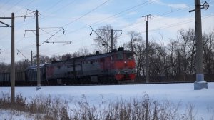 Тепловоз 2ТЭ10М-3087. Свисток+тифон.