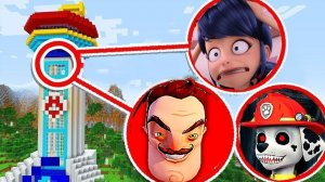 ЩЕНЯЧИЙ ПАТРУЛЬ EXE БАЗА МАРШАЛ РАЙДЕР и ГОНЩИК ICE SCREAM 2 ПОРТАЛ ВЫБЕРИ ПРАВИЛЬНУЮ В МАЙНКРАФТ