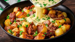 Готовлю Это Блюдо 3 Раза в Неделю! Лучший Картофель с Говяжьим Фаршем и Чесноком