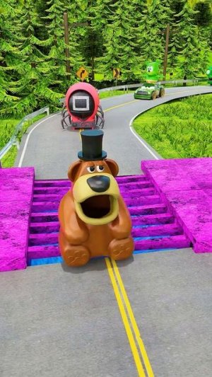 Странные машины и сумасшедшие машины против болларда и портала волшебной барби в BeamNG.drive