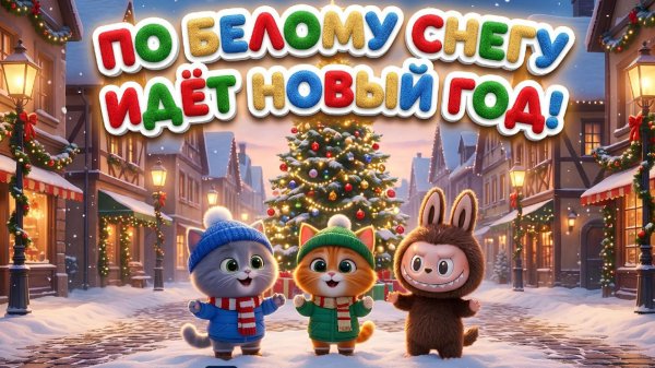 ❄️ ПО БЕЛОМУ СНЕГУ ИДЁТ НОВЫЙ ГОД. Новогодний мультик❄️