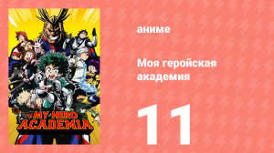 Моя геройская академия 1 сезон 11 серия (аниме-сериал, 2016)