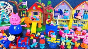 Мультики для детей. Игровая площадка и поезд со Свинкой Пеппой Смотреть онлайн мультики для малышей.