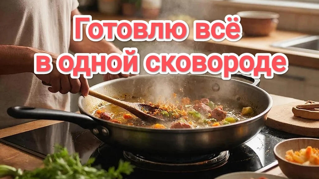 Посуду больше не мою, готовлю всё в одной сковороде смотреть онлайн