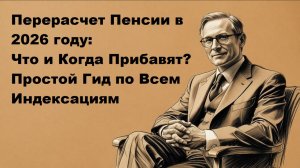 Перерасчет пенсии в 2026 году: что и когда прибавят?