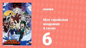 Моя геройская академия 4 сезон 6 серия (аниме-сериал, 2019)