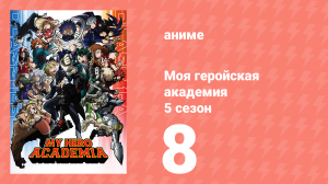 Моя геройская академия 5 сезон 8 серия (аниме-сериал, 2021)