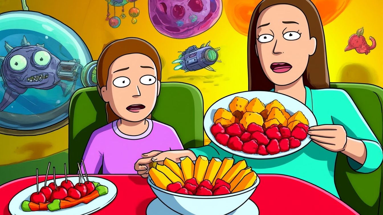 Видео для детей, челлендж с едой, угадываем еду закрытыми глазами смотреть онлайн