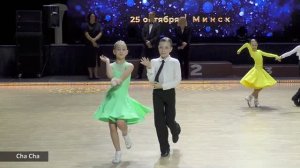 Дети-2 La (E) финал: ча-ча-ча, самба, джайв. Белая Русь 2025 / спортивные бальные танцы