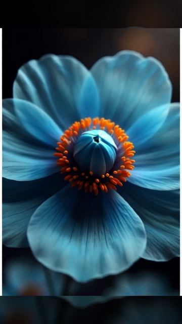 Футаж. Голубой цветок. смотреть онлайн