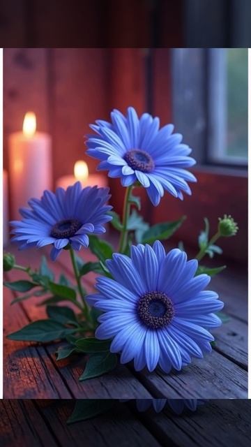 Голубые цветы. Свечи. смотреть онлайн