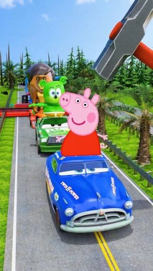 Сумасшедшие машины против Веселых машин, переходящих в Striker Hammer в BeamNG.drive