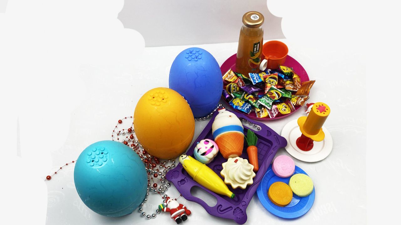 Мультики для Детей и малышей. Прквращаем яркие цветные яички в бусинки. Мультики залипалки смотреть онлайн